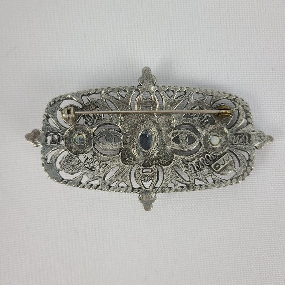 2for $20: JJ Silver & Pink Brooch - Picture 2 of 4